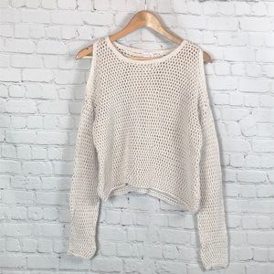 Women’s Neely crochet open shoulder sweater